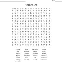 The holocaust crossword puzzle answer key