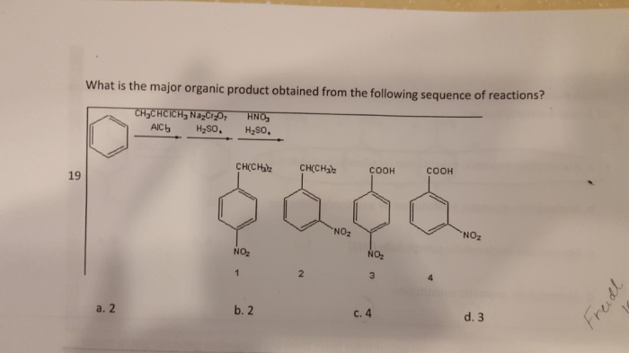 Provide the major organic product of the following reaction. alcl3